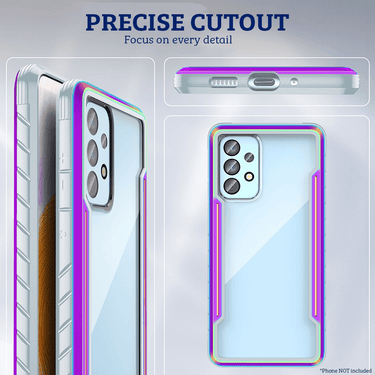 Samsung Galaxy A53 5G Compatible Case Cover With Shockproof Heavy Duty Armor - Iridescent